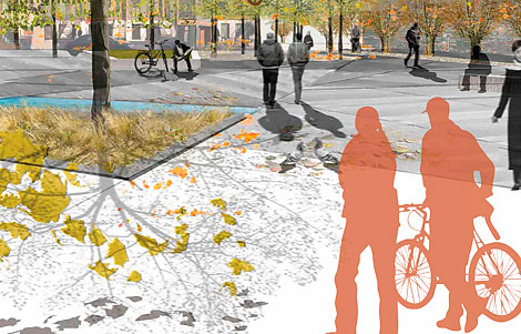 Nytt torg möter stad och land i Hyllie