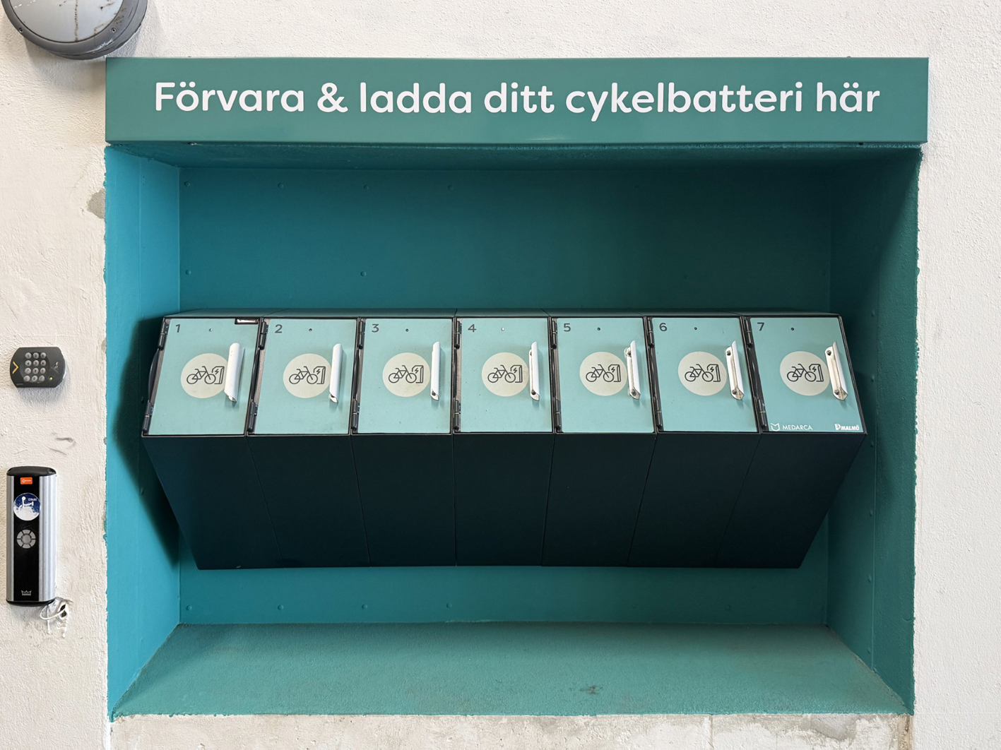 Förvara och ladda ditt cykelbatteri i Mobilitetshuset Hyllie